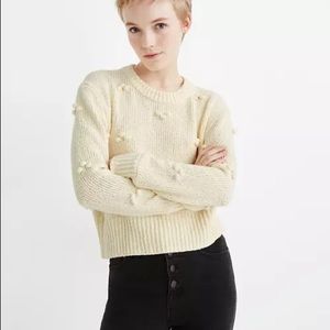 Madewell Cream Bobble Sweater